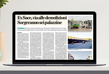 Ex Sace: al via le demolizioni