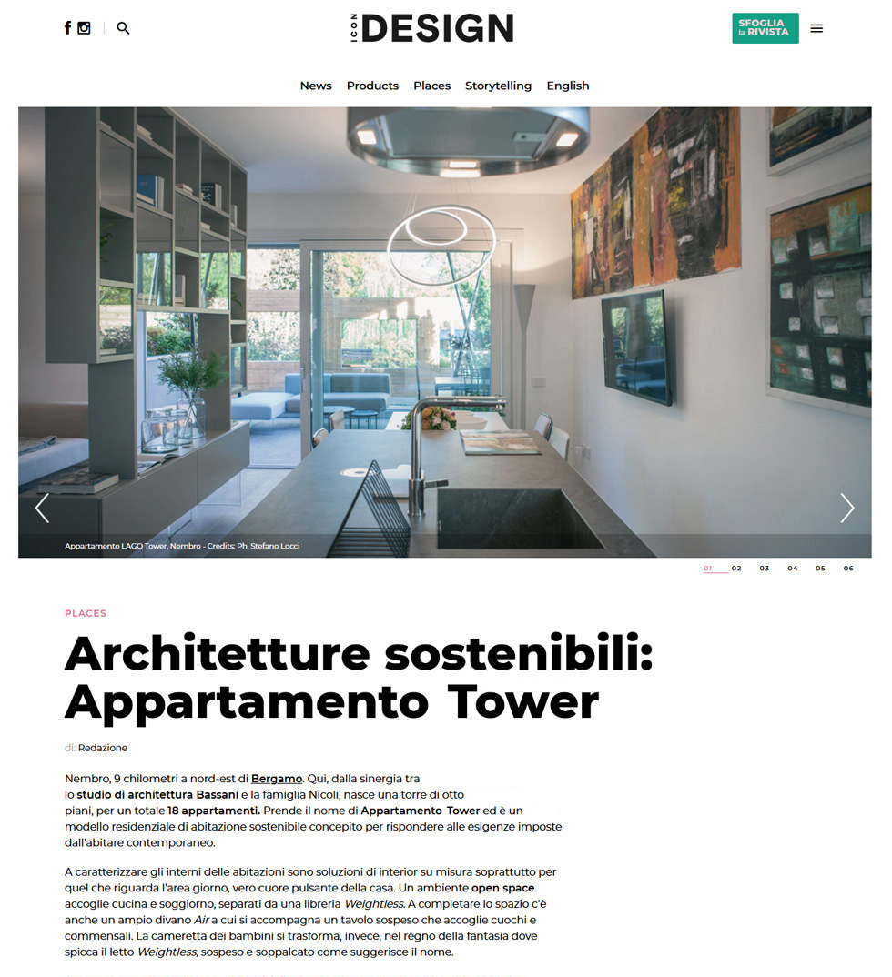Architetture sostenibili: Appartamento LAGO Tower