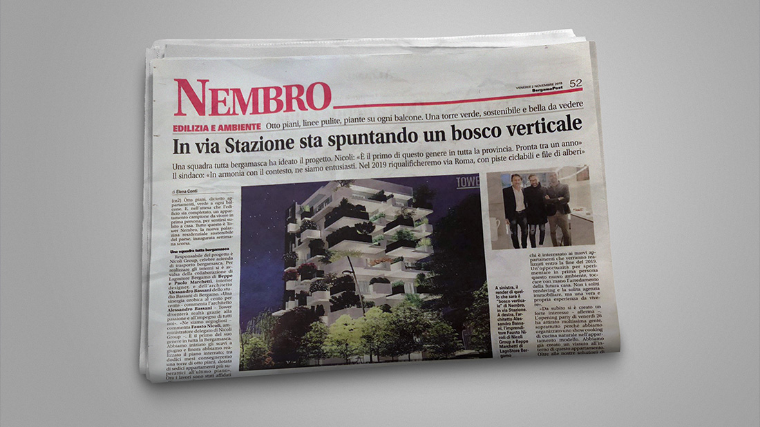 Tower Nembro, Design ed eleganza in armonia con la natura