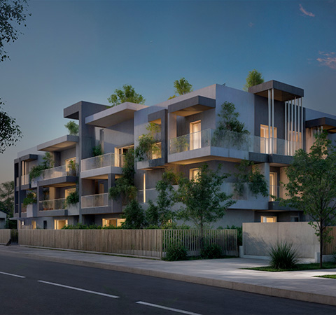 Render Nuovo Progetto Residenziale Tower Pedrengo