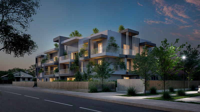 Render Nuovo Progetto Residenziale Tower Pedrengo