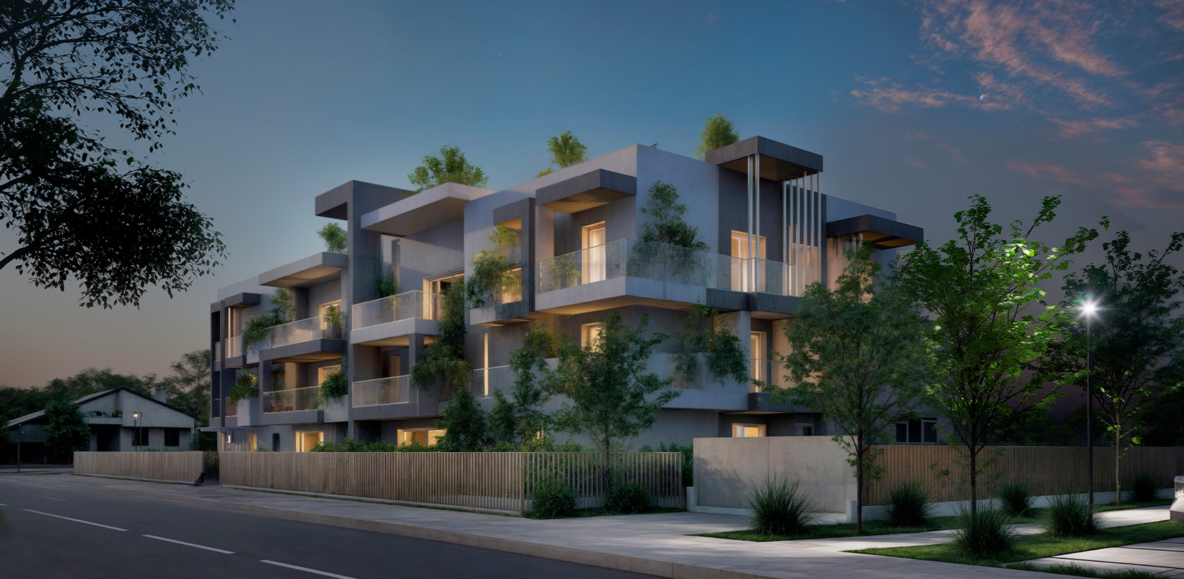 Render Nuovo Progetto Residenziale Tower Pedrengo